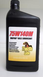75W140M A full synthetic, multi-viscosity axle lubricant for Mopars